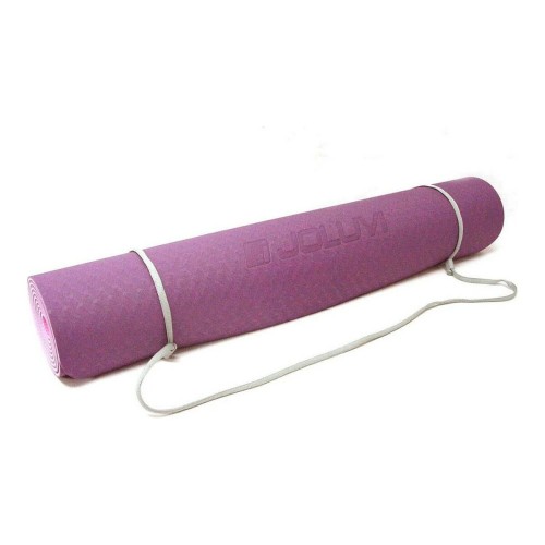 Joluvi 黄麻瑜伽垫 Pro 紫色橡胶单号（183 x 61 x 0.4 厘米）