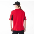 T-shirt med kortärm Herr New Era NBA MESH PANEL OS TEE CHIBU 60435481  Röd (XL)