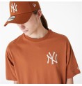 T-shirt med kortärm Herr New Era LEAGUE ESSNTLS LC OS TEE NEYYAN 60435552 Brun (S)