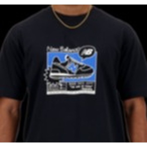 T-shirt med kortärm Herr New Balance SPORT ESSENTIALS MT41593 Svart (M)