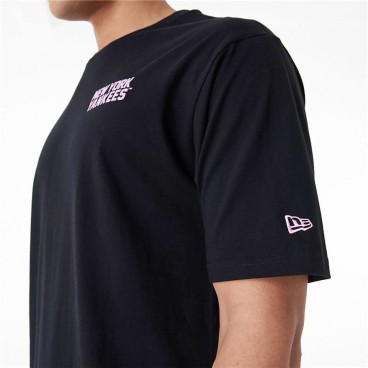 T-shirt med kortärm Herr New Era  WORDMARK OS TEE NEYYAN 60435524  Svart (M)