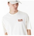 T-shirt med kortärm Herr New Era  WORDMARK OS TEE NEYYAN 60435536  Vit (S)