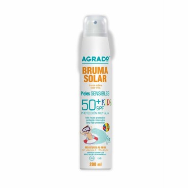 Solskyddsspray Agrado Kids SPF50+ Känslig hud (200 ml)