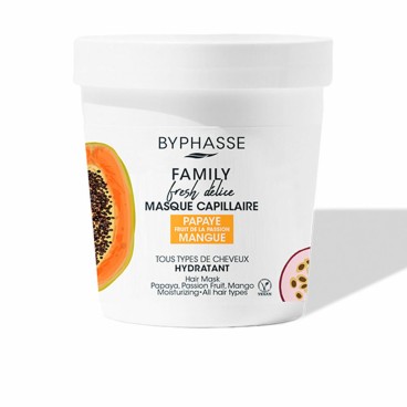 Fuktande ansiktsmask Byphasse Family Fresh Delice Papaya Passionsfrukt 250 ml