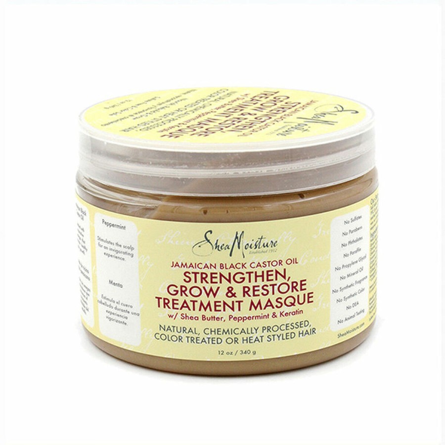 Vårdande hårinpackning Shea Moisture Jamaican Black Castor Oil Strengthen, Grow & Restore Treatment 340 g