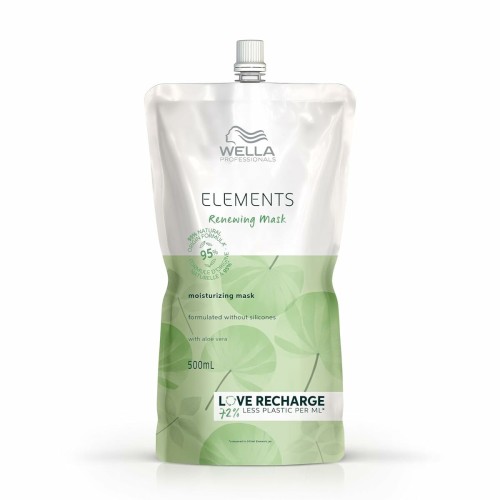 Hårinpackning Wella Elements Fuktgivande Påfyllning 500 ml