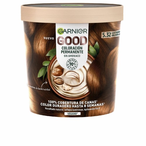 Permanent hårfäg Garnier GOOD 217 ml Utan ammoniak Kastanjebrun Nº 5.32