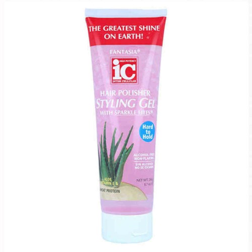 Stark hårfixerande gel Fantasia IC Pink Aloe Vera (246 g)