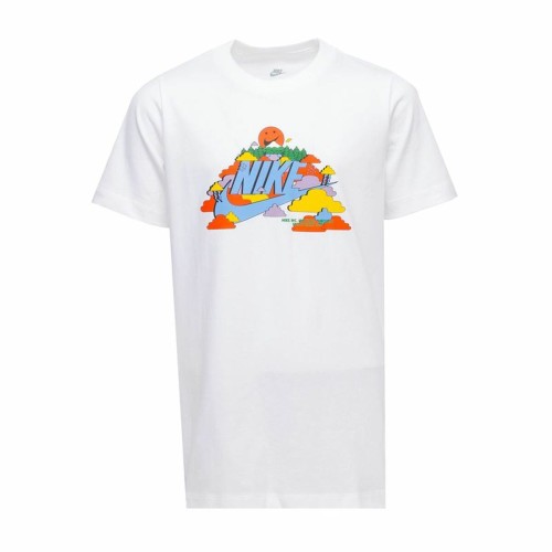 Barn T-shirt med kortärm Nike Happy Cloud Vit