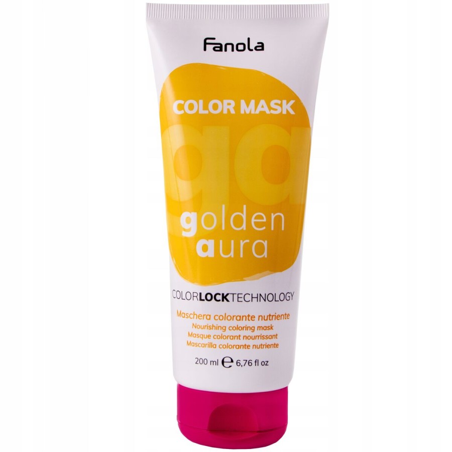 Mask med färgpigment Fanola 200 ml Golden Aura