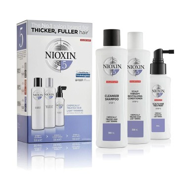 Hårstylingset Nioxin System 5 Anti-Håravfall behandling 3 Delar