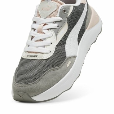 Gymnastiksko, Dam Puma Runtamed Platform Vit Rosa