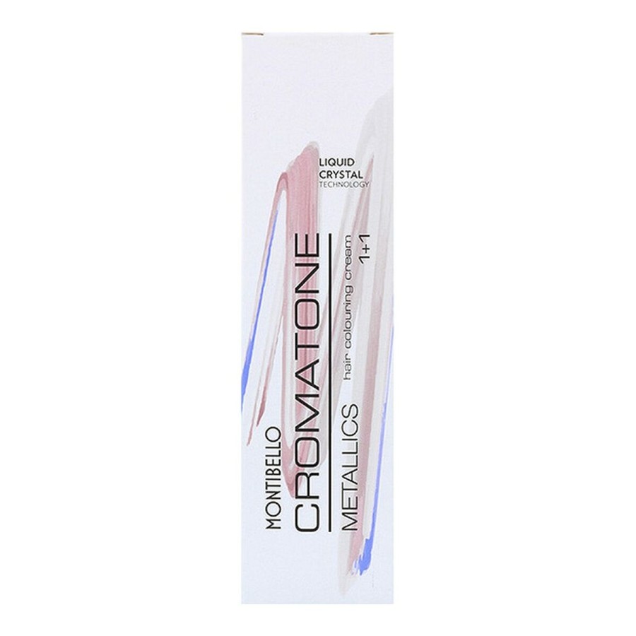 Permanent färg Cromatone Metallics Montibello N1002M Nº 10.02M Svart 60 ml (60 ml)