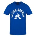 Le coq sportif 男士短袖 T 恤 BAT TEE SS Nº2M 2220665 蓝色
