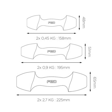 Hantlar Xiaomi ORMANG3LB 2,7 Kg Pärla 2 antal