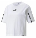 T-shirt med kortärm Dam Puma Power Tape Cropped Vit