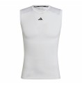 T-shirt med kortärm Herr Adidas Vit (XL)