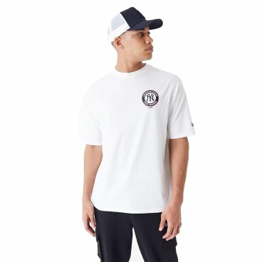 T-shirt med kortärm Herr New Era MLB PLAYER GRPHC OS TEE NEYYAN 60435538 Vit (M)