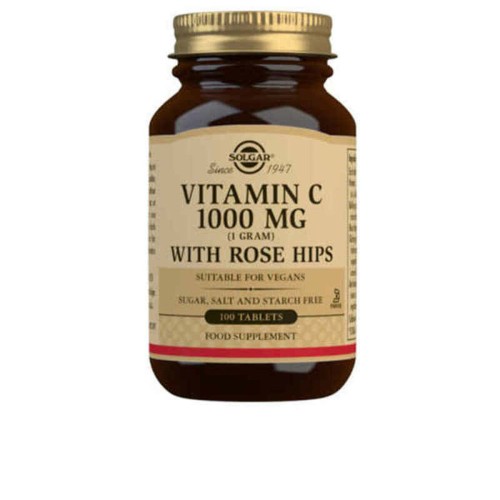 Nypon + Vitamin C Solgar Rose Hips C (100 uds)