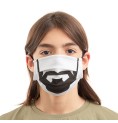 Återanvändbart Hygieniskt Munskydd av Tyg Beard Luanvi Storlek M Förpackning med 3 masker