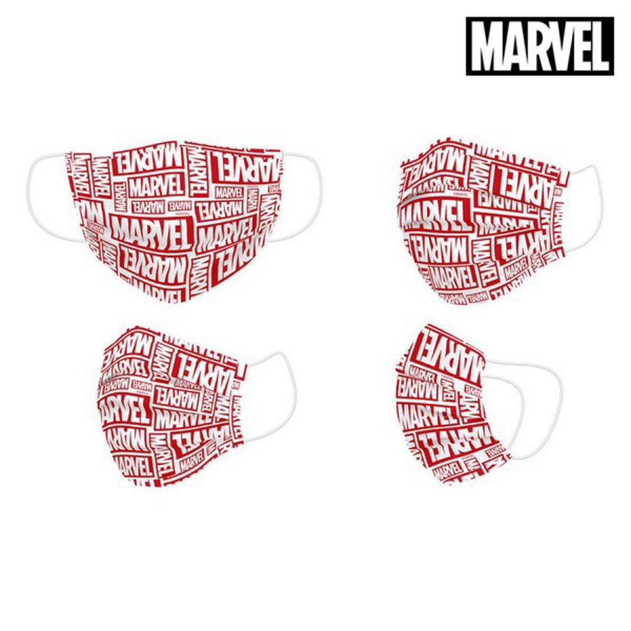 Hygienisk ansiktsmask Marvel Barn Röd