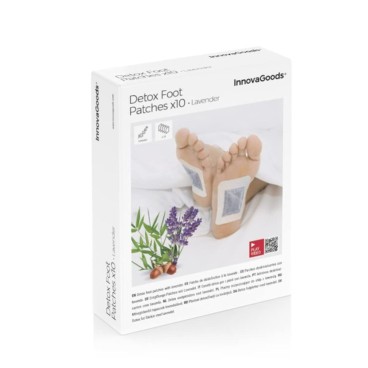 Detox fotplåster Lavender InnovaGoods 10 antal