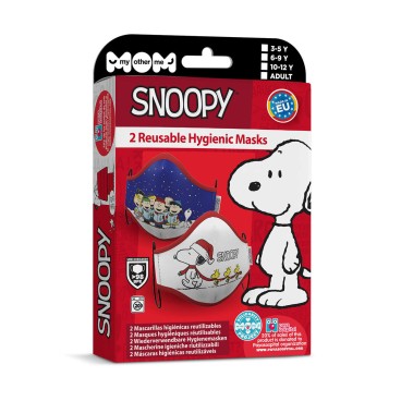 Hygienisk ansiktsmask My Other Me 2 antal Snoopy Vuxna