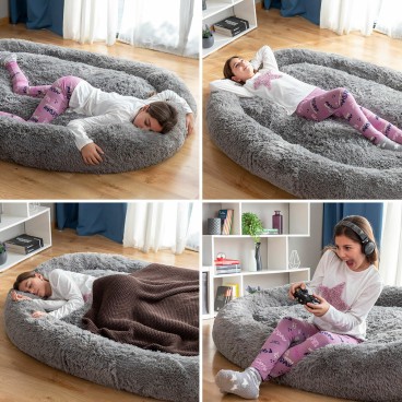 Hundsäng för människor  Human Dog Bed XXL InnovaGoods Grey