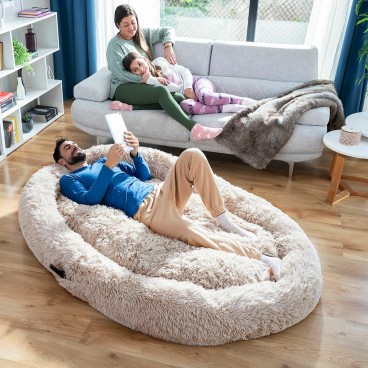 Hundsäng för människor  Human Dog Bed XXL InnovaGoods Beige