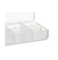 Doseringsask med fack Transparent Plast (11,5 x 18 x 2,2 cm) (12 antal)