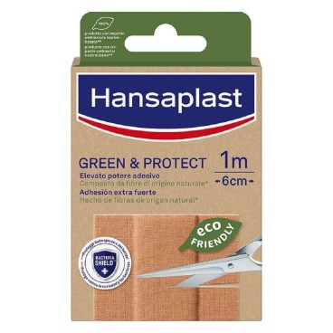 Plåster Hansaplast Green & Protect 10 x 6 cm 10 antal