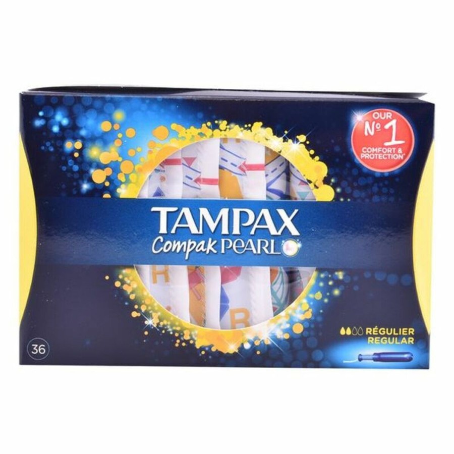 Tampongpaket Pearl Regular Tampax Tampax Pearl Compak (36 uds) 36 antal