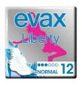 Normala dambindor med vingar LIBERTY Evax Liberty (12 uds)