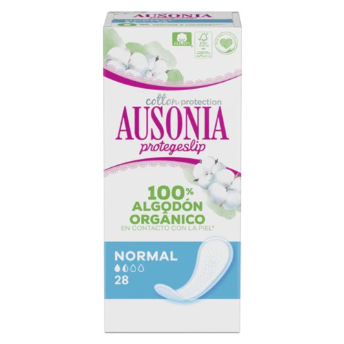 Normala trosskydd ORGANIC Ausonia Ausonia Organic (28 uds)