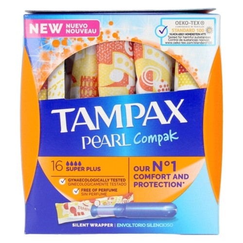 Supertampong plus Pearl Compak Tampax Tampax Pearl Compak 16 antal