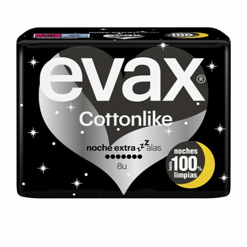 Nattbindor med vingar Evax Cottonlike 8 antal