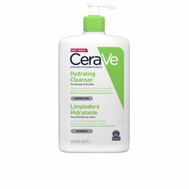 Rengörande ansiktsgel CeraVe Hydrating Cleanser 1 L