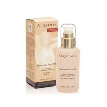 Hals- och dekolletagekräm Generous Bust Oil Alqvimia 100 ml