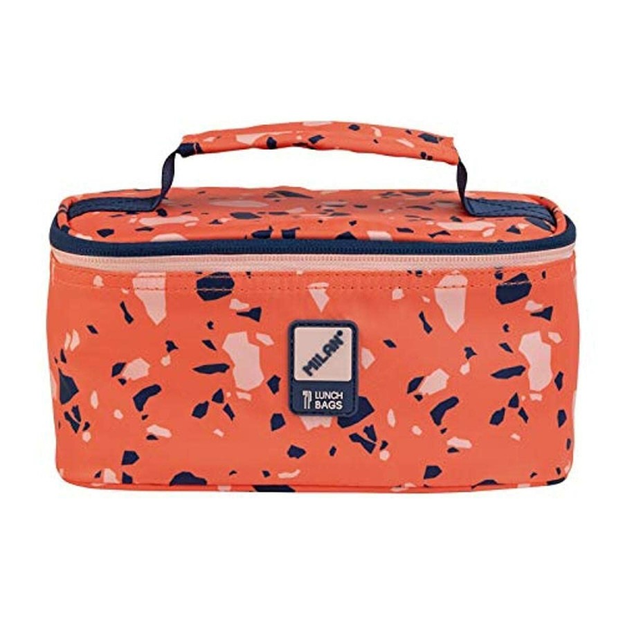 Kylväska Milan Terrazzo II Liten 1,5 L Lunchväska Orange Polyester Återvunnen 22 x 12,5 x 12 cm