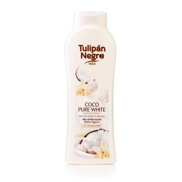 Duschtvål Tulipán Negro Pure White 650 ml Kokosnöt