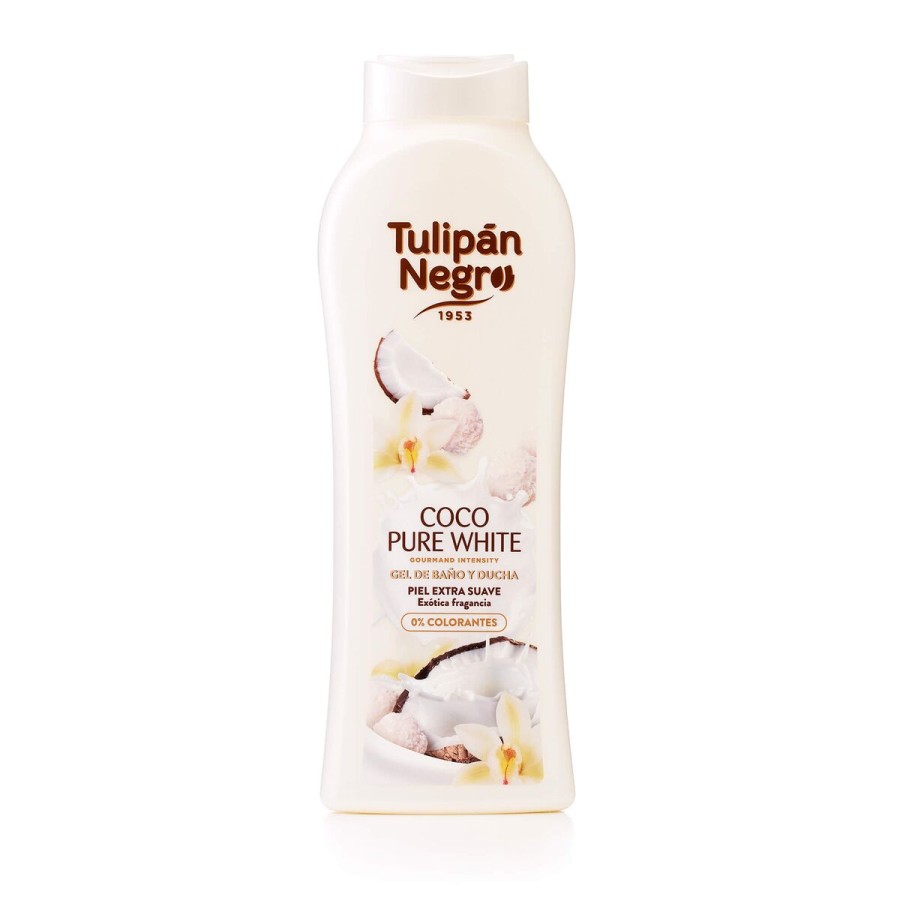 Duschtvål Tulipán Negro Pure White 650 ml Kokosnöt