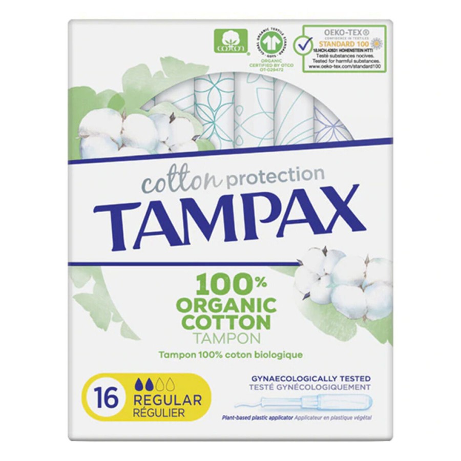 Vanliga tamponer Tampax Tampax Organic Regular (16 uds) 16 antal