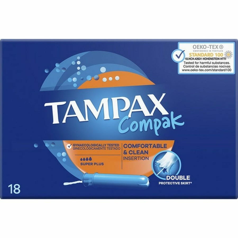 Supertampong plus Tampax Tampax Compak Sminkapplikator 18 antal