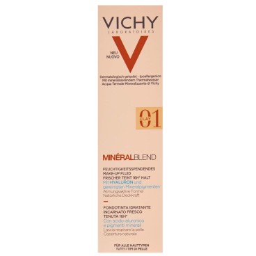 Flytande makeupbas Vichy Mineralblend Nº 01 Clay 30 ml