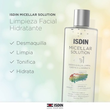 Micellärt vatten Isdin MICELLAR SOLUTION 400 ml + 100 ml 4-i-1