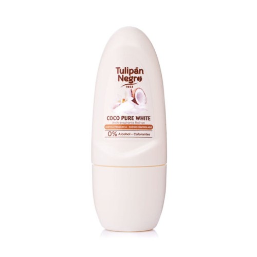 Roll-on deodorant Tulipán Negro Coco Pure White 50 ml