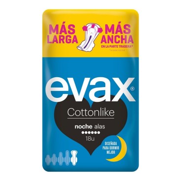 Nattbindor med vingar Evax COTTONLIKE (9 uds)