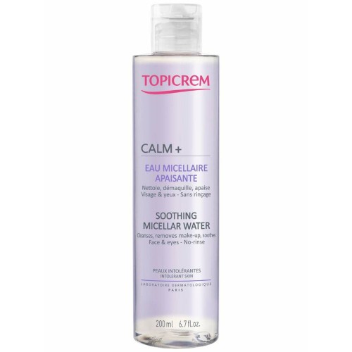 Sminkborttagande micellärt vatten Topicrem Calm+ 200 ml