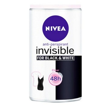 Roll-on deodorant Black & White Invisible Nivea (50 ml)