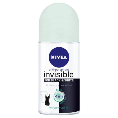 Roll-on deodorant Black & White Invisible Fresh Nivea (50 ml)